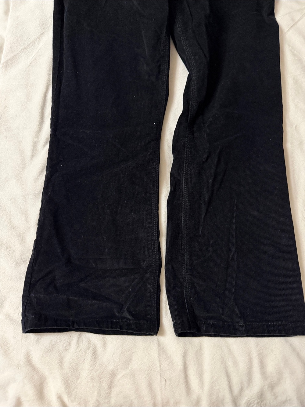 Thyme Maternity Black Corduroy Pull-On Maternity Pants - Picture 11 of 12